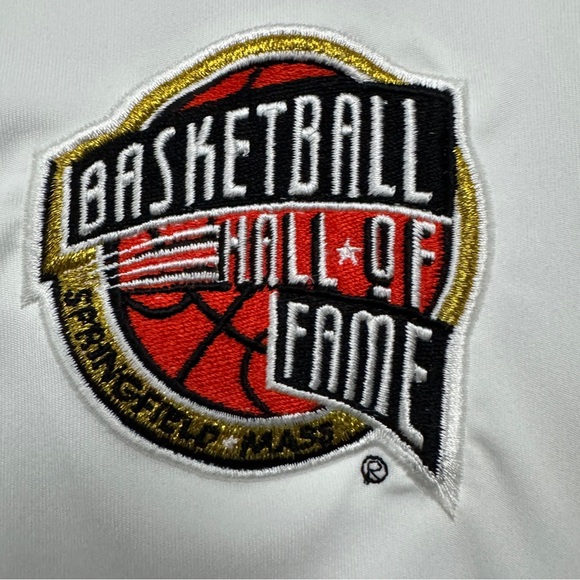 Nike Dri-FIT Basketball Hall of Fame Polo Shirt White Men’s Large - Picture 3 of 8